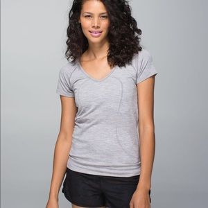 Lululemon Grey Swift Tech V-Neck